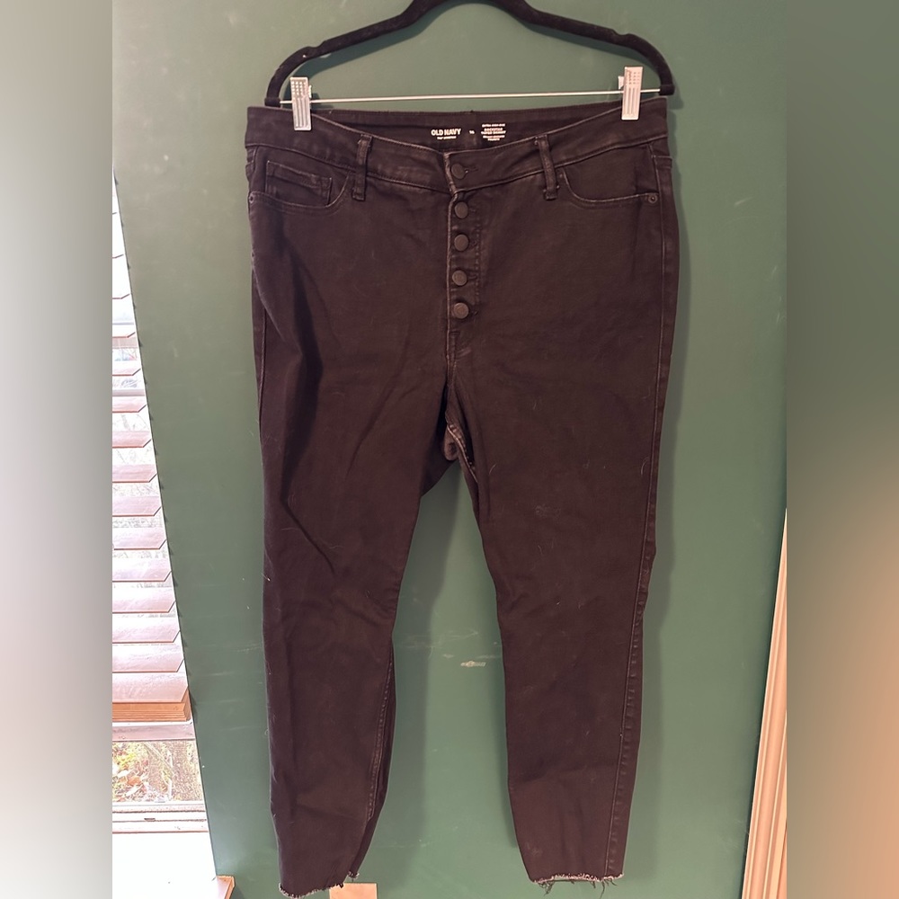 Old Navy Extra High Rise 360 Stretch Skinny Jeans Size 16